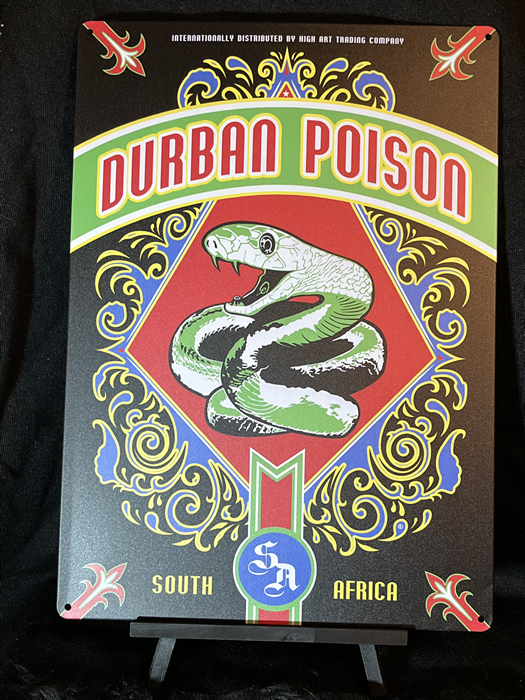 Durban Poison Flag 32 CM x 48 CM Aluminum Sign