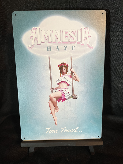 Amnesia Haze Pinup 20 cm x 30 cm Aluminum Sign