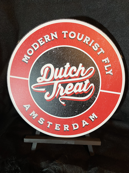 Dutch Treat 30 cm x 30 cm Round Aluminum Sign