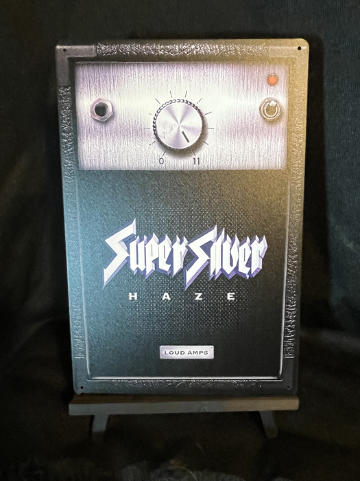 Silver Haze Amp 20 cm x 30 cm Aluminum Sign